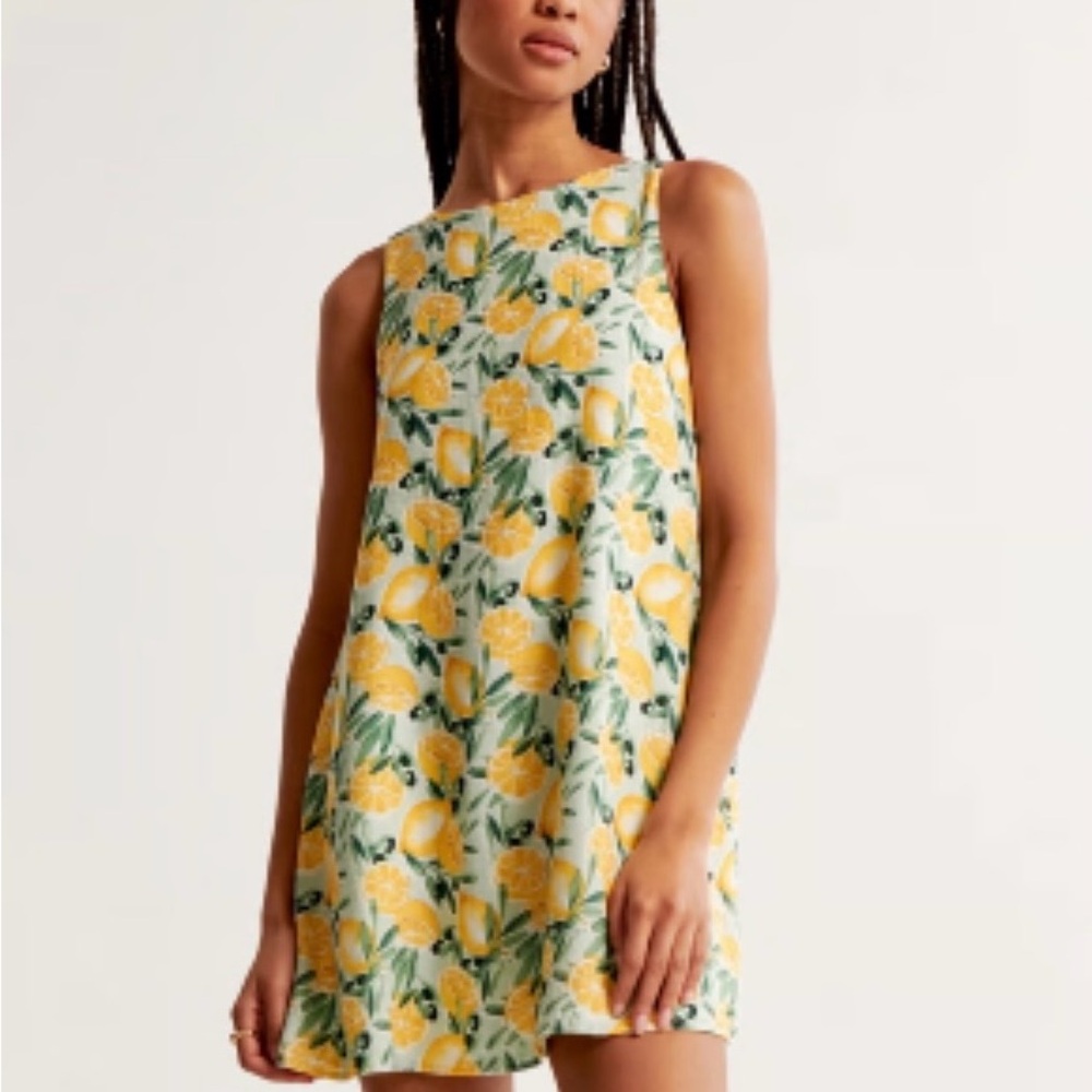 Abercrombie & Fitch Lemon Mini Print Dress